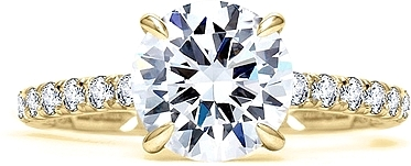 A.Jaffe Pave Diamond Engagement Ring Setting