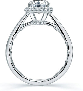 A.Jaffe Pave Halo Diamond Engagement Ring