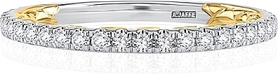 A.Jaffe Pave Set Round Brilliant Cut Diamond Wedding Band
