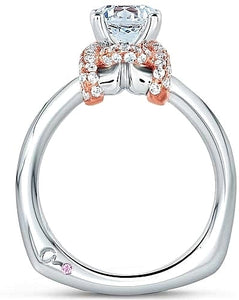 A.Jaffe Rose Gold Diamond Engagement Ring