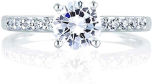 A.Jaffe Shared Prong Diamond Engagement Ring