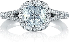 A.Jaffe Split Shank Diamond Engagement Ring