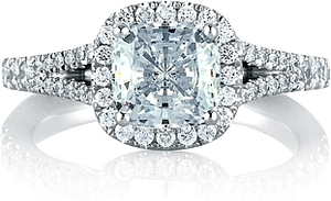 A.Jaffe Split Shank Diamond Engagement Ring