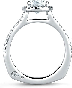 A.Jaffe Split Shank Diamond Engagement Ring