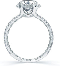 A.Jaffe Split Shank Pave Diamond Engagement Ring