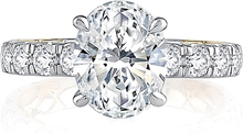 A.Jaffe Two-Tone Diamond Engagement Ring