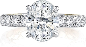 A.Jaffe Two-Tone Diamond Engagement Ring