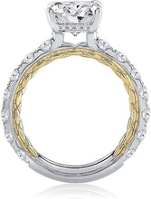 A.Jaffe Two-Tone Diamond Engagement Ring