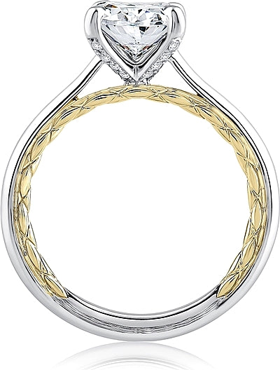 Shop a jaffe solitaire engagement ring Top Sellers MECOV2334Q 1 A.Jaffe Two Tone Solitaire Diamond Engagement Ring