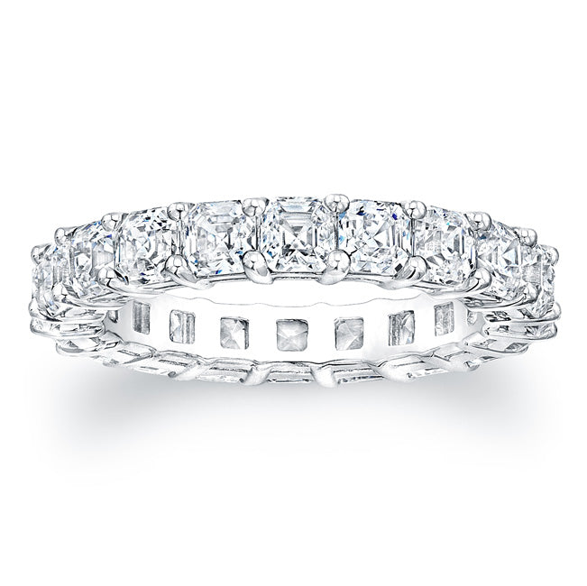 2 Carat Diamond Eternity Ring | Asscher Cut Diamond Eternity Band