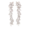 18k White Gold Diamond Drop Earrings - 8.61ctw 360 video view