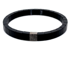 Scacco Matte Black Ceramic Bracelet