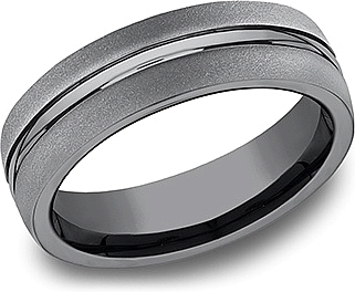 BM EUCF565411TA 1 Benchmark Dark Tantalum Men s Wedding Band