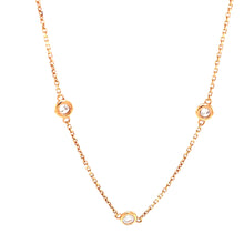 18K Rose Gold Diamond By The Yard Necklace