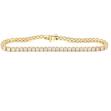 4.50ct 14k Yellow Gold Diamond Tennis Bracelet