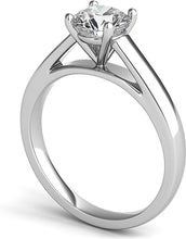 Cathedral Diamond Solitaire Engagement Ring
