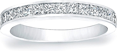 Channel-Set Princess Cut Diamond Band