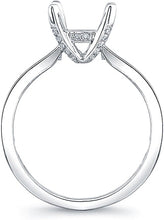 Channel-Set Princess Cut Diamond Engagement Ring w/ Pave Basket