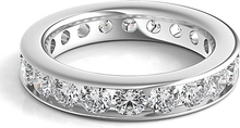 Channel Set Round Brilliant Cut Diamond Eternity Ring 2.00ct tw