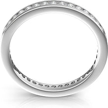 Channel Set Round Brilliant Cut Diamond Eternity Ring .50ct tw