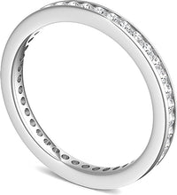 Channel Set Round Brilliant Cut Diamond Eternity Ring .50ct tw