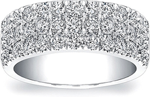Coast Diamond 3-Row Diamond Wedding Band