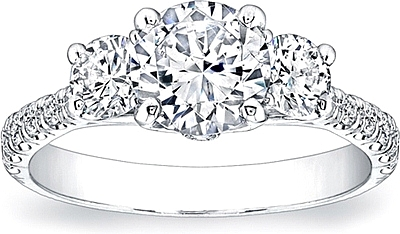 Coast Diamond 3-Stone Diamond Engagement Ring