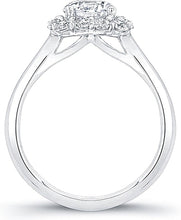 Coast Diamond Cushion Halo DIamond Engagement Ring