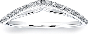 This wedding band by Coast Diamond is a fitted band that will sit p...