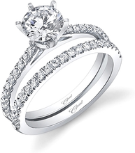 Coast Diamond Pave 6 Prong Diamond Engagement Ring
