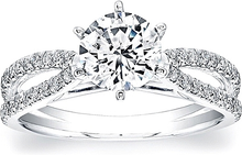 Coast Diamond Split Shank Diamond Engagement Ring