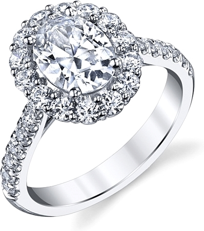 Coast Halo Diamond Engagement Ring