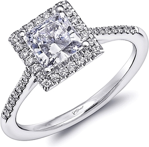 Coast Halo Diamond Engagement Ring