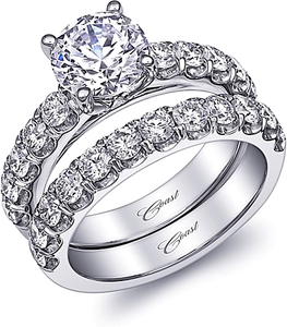 Coast Pave Diamond Engagement Ring