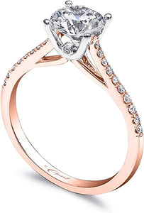 This diamond engagement ring from Coast features pave set round bri...