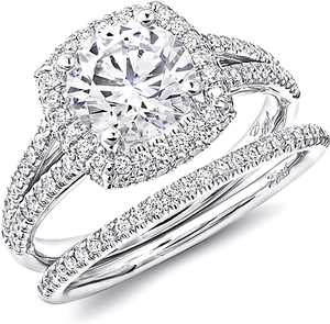 This diamond engagement ring setting by Coast features round brilli...