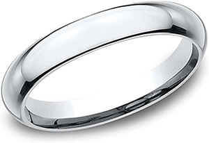 3mm high dome comfort fit wedding band.