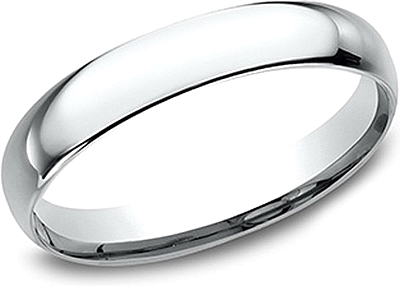 Comfort Fit High Polished Wedding Band- 3mm