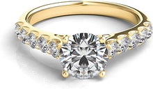 Common Prong Round Brilliant Diamond Engagement Ring