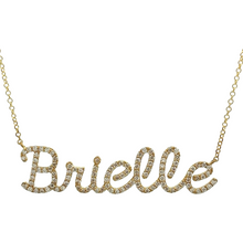 
Personalized Modern Script Necklace

Pave-set diamonds
Necklace le...