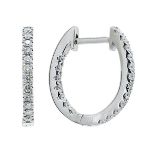 these hoops feature 32 diamonds on the inner and outer hoop totalin...