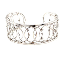 18k White Gold Diamond Cuff Bracelet
