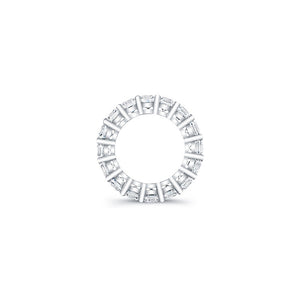 
Round brilliant cut diamonds are set in a continuous circle using ...