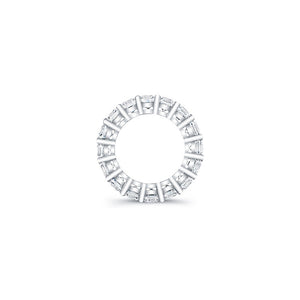 



Asscher cut diamonds are set in a continuous circle using share...