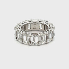 14.04ct Emerald Cut Diamond Eternity Ring
