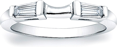 Fitted Tapered Baguette Diamond Band-SCS215BW