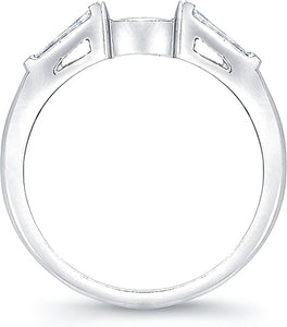 Fitted Tapered Baguette Diamond Band