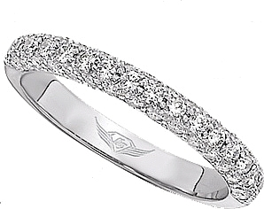 Flyer Fit Pave Diamond Band
