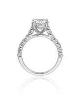 Henri Daussi Prong Set Diamond Engagement Ring
