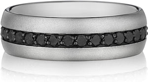 Henri Daussi  Diamond Wedding Band- 7mm